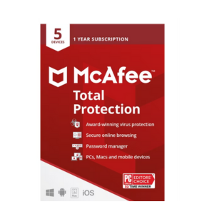 McAfee Total Protection 5-Device Antivirus Security