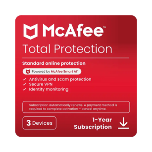 McAfee Total Protection 3-Device Online Security
