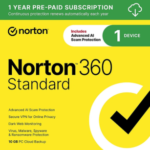 Norton 360 Standard Antivirus with VPN for One Device